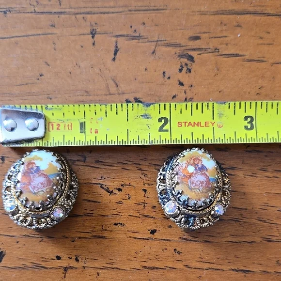 Vintage WEST Germany Coutting Couple Clip Ons - Picture 5 of 8